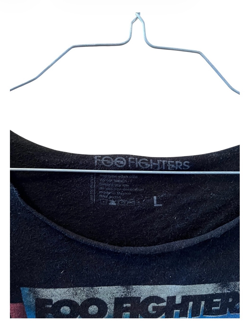 Foo Fighters Black Graphic Band Tee T-Shirt Size Large - Picture 2 of 3